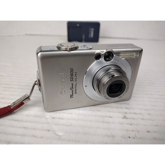 Canon PowerShot SD600 6MP Digital Elph Camera 3x Zoom Silver Tested - Picture 9 of 16